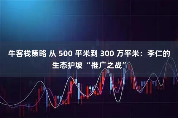 牛客栈策略 从 500 平米到 300 万平米：李仁的生态护坡 “推广之战”