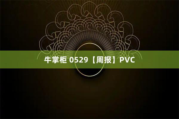牛掌柜 0529【周报】PVC